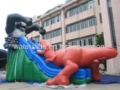 Dino large inflatable water slides