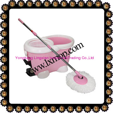 HL004 Pink Color (360 Magic Mop) 3 Drives,Deluxe Model