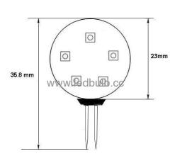 5SMD side pin G4 led boat light