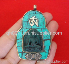 Tibetan Buddha Statue Pendant