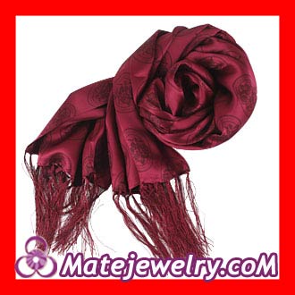 fringed silk scarf Wholesale