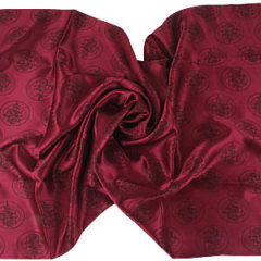 Long Oblong Fringed Rose Red Silk Scarves 170×50cm Silk Scarf Painting Wholesale
