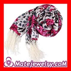 long fringed Silk scarf