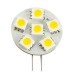 6SMD led G4 flat disc bulb light