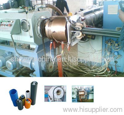PE plastic corrugated optic duct extrusion machine/plant