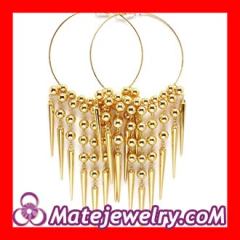 Basketball wivves spike earrings