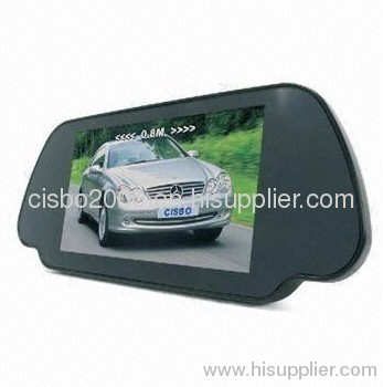 7-inch Car Rear-view LCD Monitor with Reversal Backsight