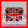 Wholesale silver plated beads enamel UK Flat