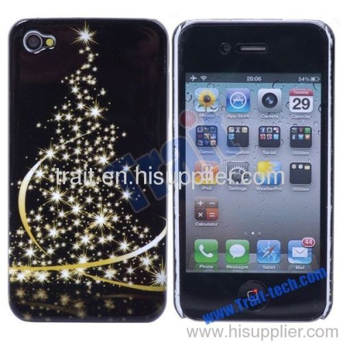 Christmas Tree Hard Case Cover for iPhone 4