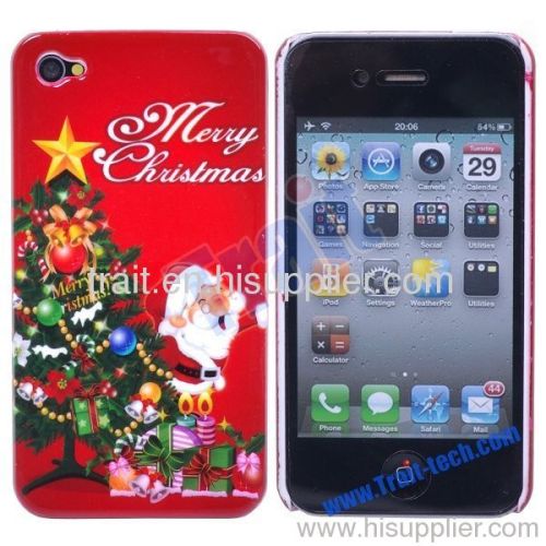 Xmas Christmas Hard Case Cover for iPhone 4