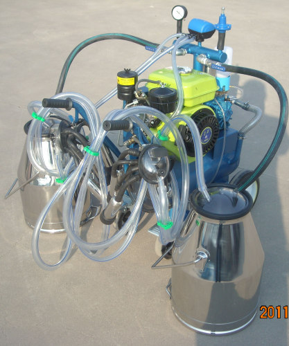 high quality diesel moblie double milking machine for cow