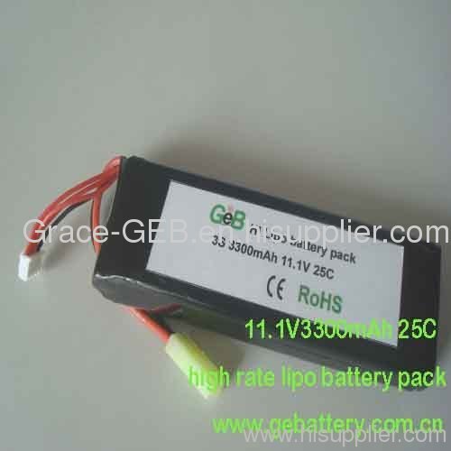 high rate battery pack rc model battery pack