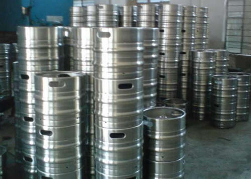 stainless steel beer keg