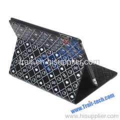 Cute Cat Smart Magnetic Leather Case Cover Stand for Apple iPad 2(Black)