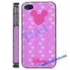 Pink Lovely Cartoon Mouse Head Hard Case for iPhone 4S/iPhone 4
