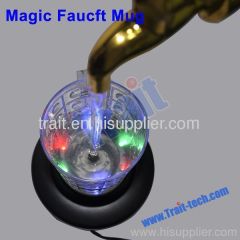 Magic Faucet Beer Mug Water Fountain Night Light Ornament From