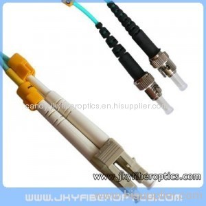 LC/PC to ST/PC Multimode 10G OM3 Duplex Patch Cord