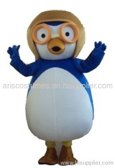 character pororo mascot costume, cartoon costumes, mascotte