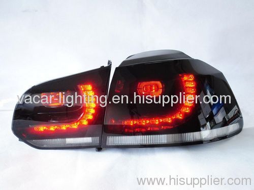 Black color Golf MK6 LED tail lamp