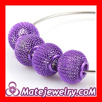 mesh ball beads for earrings