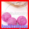 30mm Large Pink Mesh Ball Beads For Basketball Wives Hoop Earrings wholesale