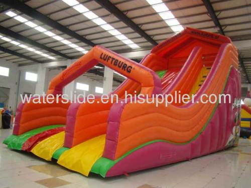 big blow up water slides