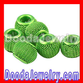 12mm Basketball Wives Lime Mesh Beads For Hoop Earrings Wholesale