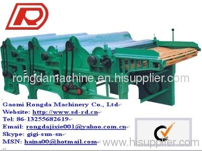 Yarn waste recycling machine