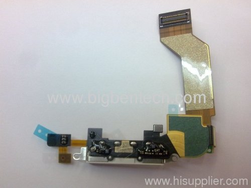 For iphone 4S USB charging port with flex cable replacement
