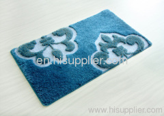 acrylic tufted bath mat with foam backing