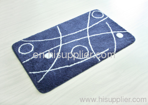 acrylic bath rug set with latex backing