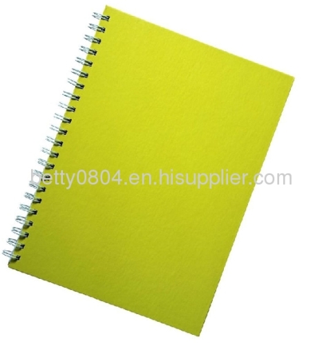 spiral notebook with hard cover