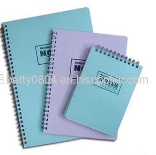spiral binding notebook with hard cover