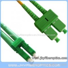 LC/APC to SC/APC Singlemode Duplex Fiber Optic Patch Cord