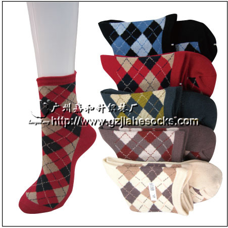 Ladies Cotton Argyle Socks