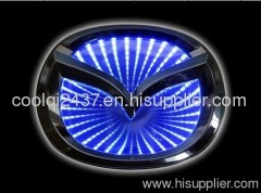 Dazzle beautiful 3 D MAZDA2/3 car logo lighting