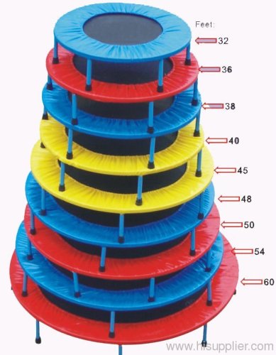 2012 Hot sale trampoline,unique colorful design