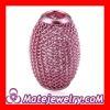 14X21mm Basketball Wives Earring Oval amaranth Mesh Beads Cheap