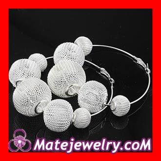 Basketball wives mesh hoop earrings