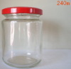 240ml glass jars of jam