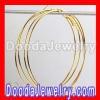 70mm Plain Gold Plated Poparazzi Inspired Hoop Earrings Wholesale