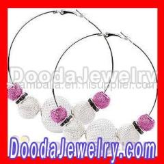 Basketball Wives Poparazzi charmed hoop silver earrings