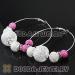 Basketball Wives Poparazzi charmed hoop silver earrings