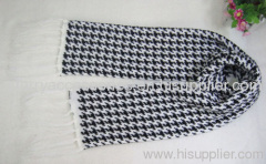 100% acrylic knitted winter scarf