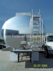 Stainless Steel Fuel Tanker Semi Trailer