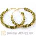 Basketball Wives rhinestone hoop earrings