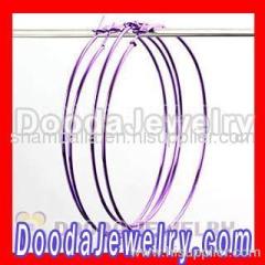 70mm Purple Plain Meeka Basketball Wives Hoop Earrings Wholesale