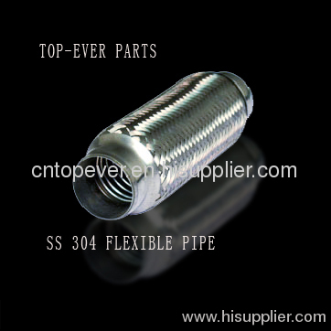 stainless steel exhaust flexible pipe with inner braid nipples with excellent felxibility and durability