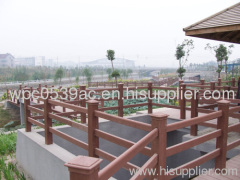 WPC Fence and Railing For Park Facilities(Garden Decoration)