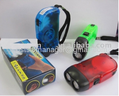 2led hand press torch